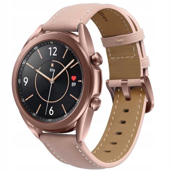 Spacecase Läderurrem 20 Mm Rosa För Apple Watch