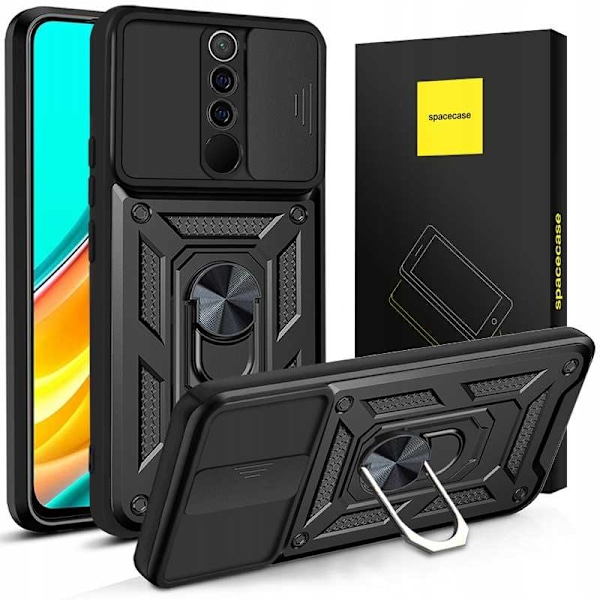 Rymdfodral För Xiaomi Redmi 9 Camring Svart