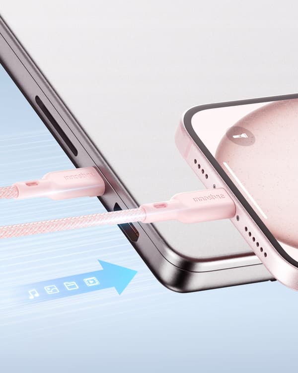 INNOSTYLE USB-C SNABBLADDNINGSKABEL FÖR IPHONE SAMSUNG USB TYP C 60W 2M