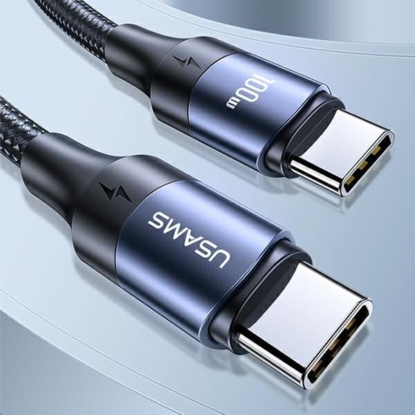 USAMS-kabel U71 USB-C till USB-C 3m 100W PD Snabbladdning svart/svart SJ526USB01 (US-SJ526)