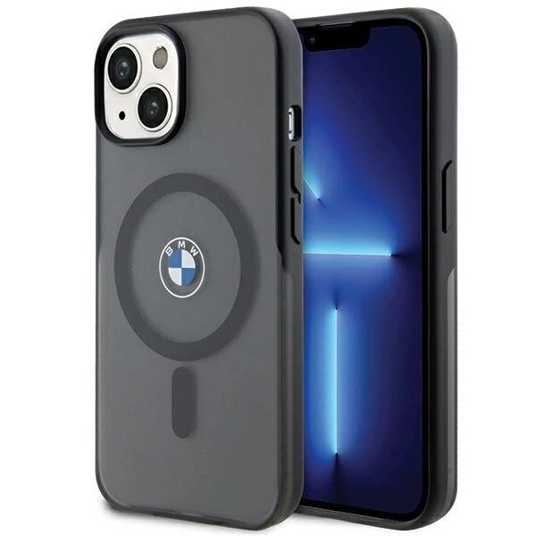 BMW IML Signature MagSafe beskyttelsesdeksel til iPhone 15 - svart