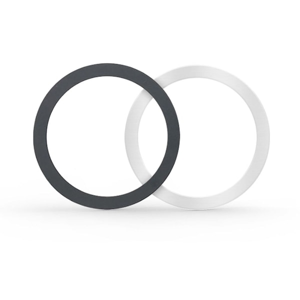 TECH-PROTECT MAGMAT MAGSAFE UNIVERSAL MAGNETISK RING 2-PACK SORT & SØLV