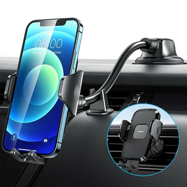 JOYROOM BILTELEFONHOLDER TIL DASHBOARD VINDUE SORT