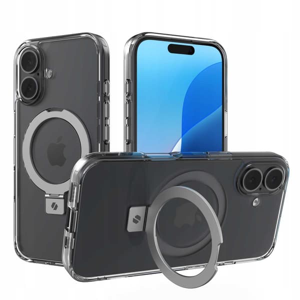 Spacecase Ring Pro Mag Clear Case För Iphone 16 För Magsafe 100 % Skydd