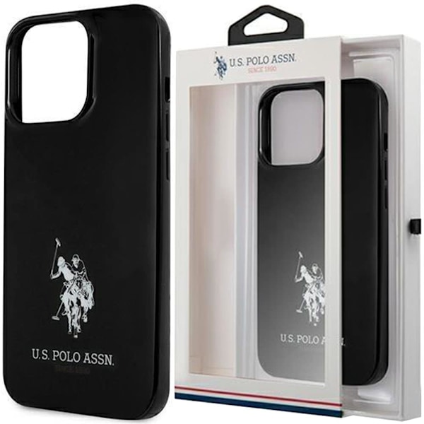 US Polo USHCP13XUMHK iPhone 13 Pro Max 6.7 svart/svart hardt deksel Horses Logo