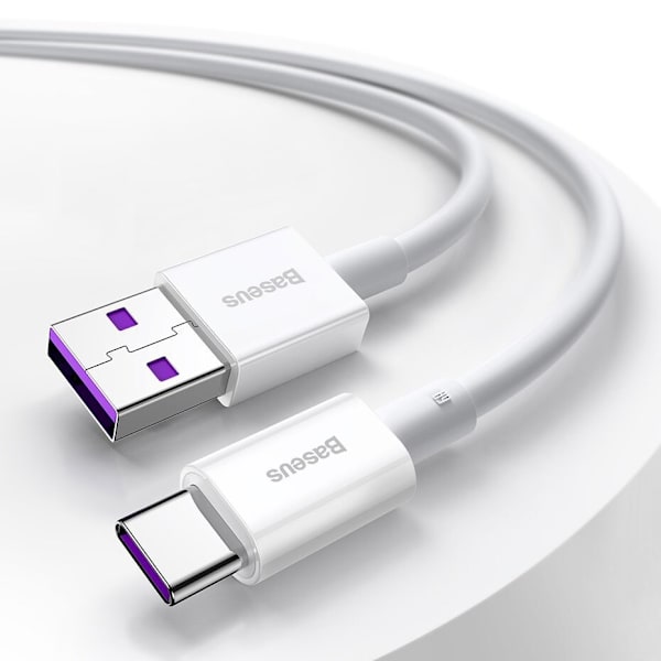 BASEUS USB-KABEL - USB TYPE C 66 W (11 V / 6 A) HUAWEI SUPERCHARGE SCP 2 M SVART