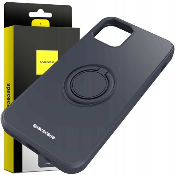 Spacecase Silikon Case Ring För Iphone 12 Mini Svart Skydd