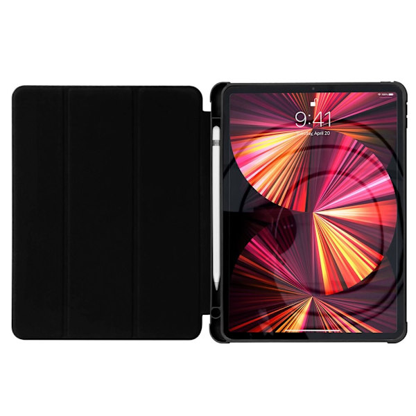 Stativ Nettbrettetui Smart Cover iPad Pro 12.9 2021 med stativfunksjon svart