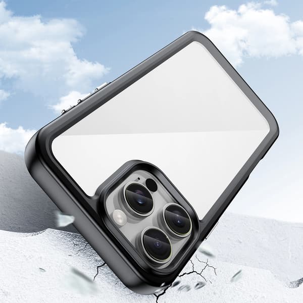 OUTER SPACE COVER MED GELRAMME TIL IPHONE 16 PRO - SORT