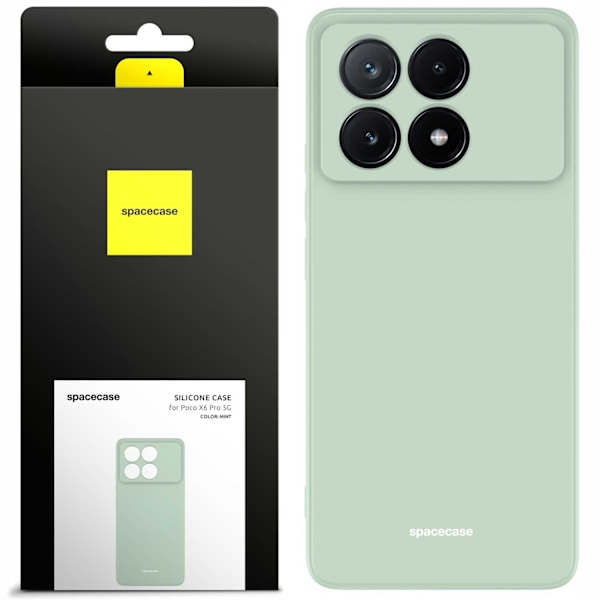 Spacecase Silikonfodral För Xiaomi Poco X6 Pro 5G Mint