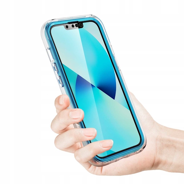 Spacecase Cover Sc Marble 360 För Iphone 13 Pro Max Blue
