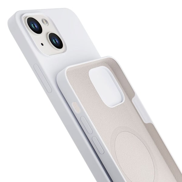 Apple iPhone 14 Plus - 3mk Hardy Silicone MagCase hvit