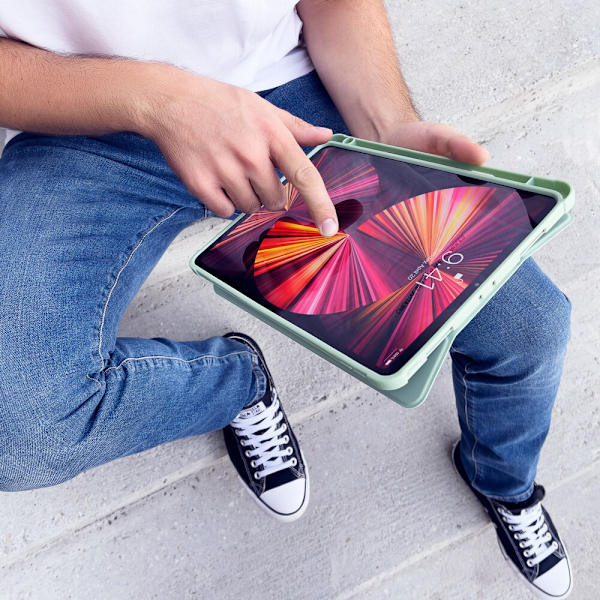 Stativ Nettbrettetui Smart Cover iPad Pro 12.9 2021 med stativfunksjon svart