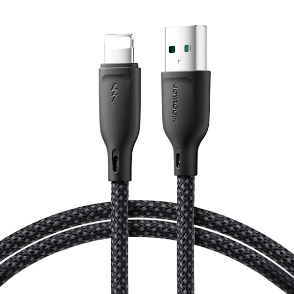 Joyroom Multi-Color Series SA34-AL3 USB-A / Lightning 3A kabel 1m - svart