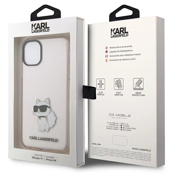 KARL LAGERFELD IKONIK CHOUPETTE ETUI TIL IPHONE 11 / XR - PINK