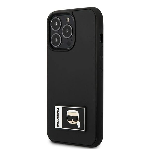 KARL LAGERFELD IKONIK PATCH COVER TIL IPHONE 13 PRO / IPHONE 13 - SORT