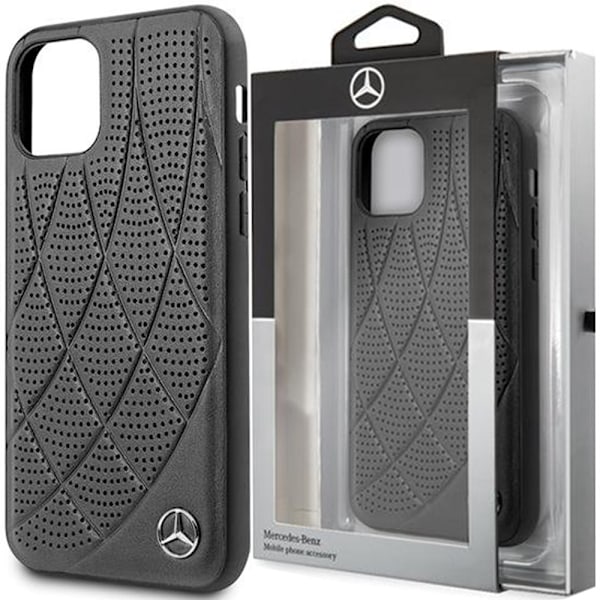 Mercedes MEHCP12SDIQBK iPhone 12 mini 5.4 svart/svart hardt deksel Bow Line