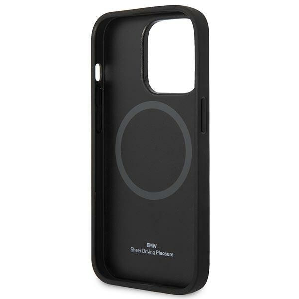 BMW BMHMP14XSLLBK-deksel til iPhone 14 Pro Max - svart signaturlogo Imprint Magsafe