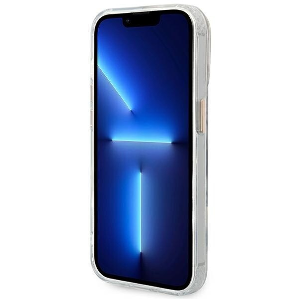 Guess GUHMP14XHTRMD iPhone 14 Pro Max 6.7 gull/gull hardt deksel Metal Outline Magsafe