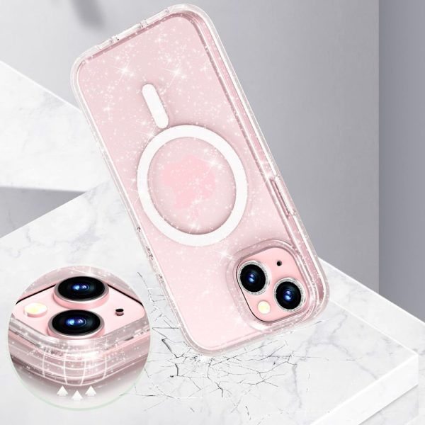 TECH-PROTECT FLEXAIR HYBRID MAGSAFE IPHONE 15 GLITTER CLEAR