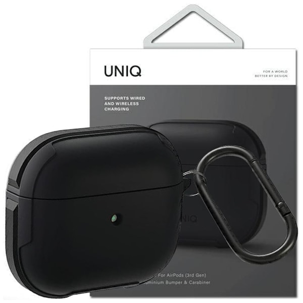 UNIQ VALENCIA ETUI TIL AIRPODS 3 - SORT