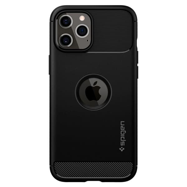 SPIGEN RUGGED ARMOR IPHONE 12/12 PRO MATT SVART