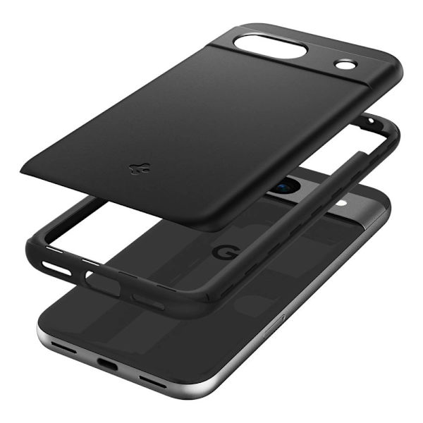 Spigen Thin Fit-deksel til Google Pixel 8A - Matt svart