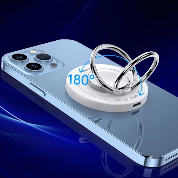 MagSafe Choetech T603-F induktiv lader med holder - hvit