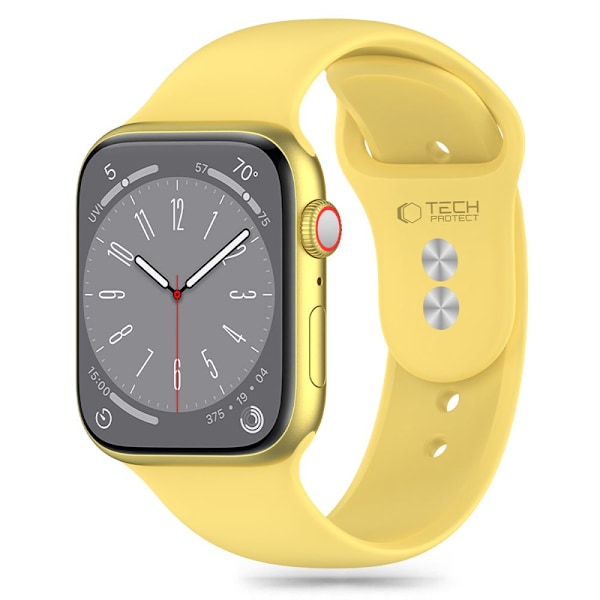 TECH-PROTECT SILIKONE APPLE WATCH 4 / 5 / 6 / 7 / 8 / 9 / SE (38 / 40 / 41 MM) KANARISK GUL
