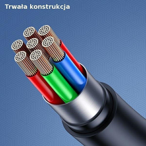 USAMS-kabel U68 lightning 2A snabbladdning 1m blå/blå SJ500USB03 (US-SJ500)