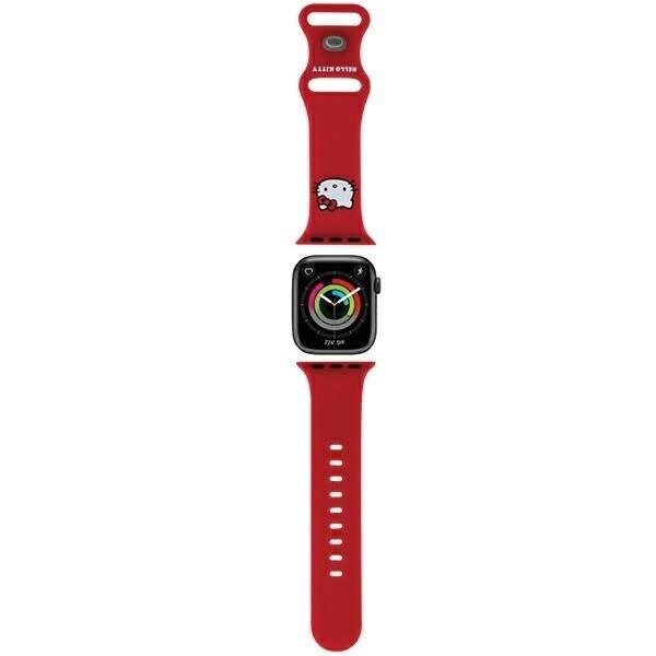Hello Kitty Silikon Kitty Hodestropp for Apple Watch 38/40/41mm - rød