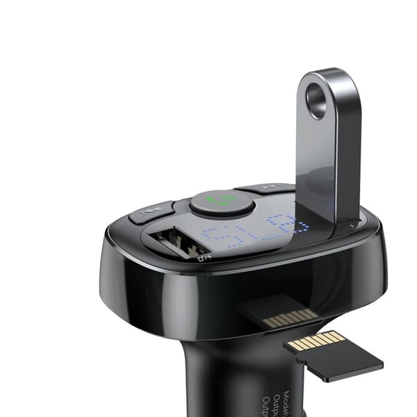 Bluetooth-sender/lader til bil Baseus S-09A (Overseas Edition) - svart