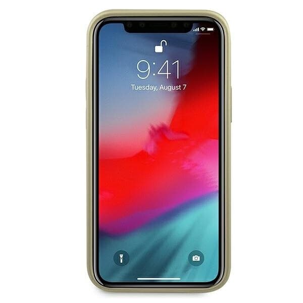 Guess GUHCP12SIGLGO iPhone 12 mini 5.4 gull/gull hardt deksel Iriscent