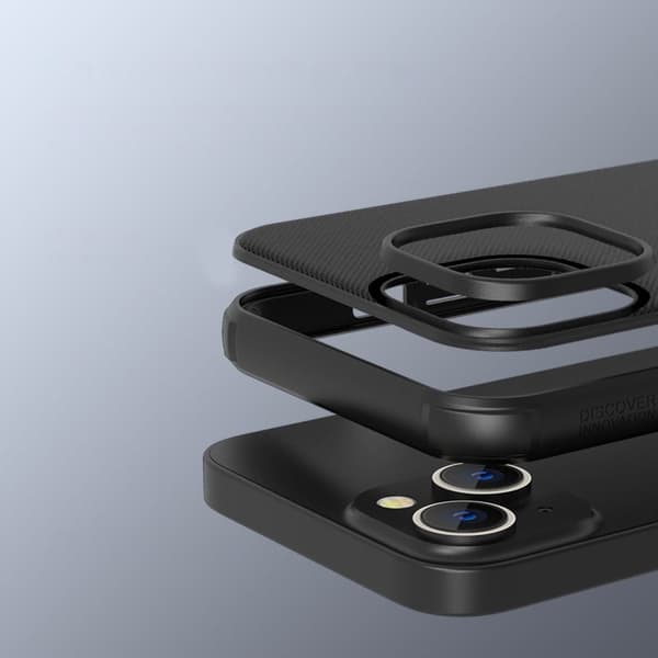 NILLKIN LÆDERETASKE HUSETASKE TIL IPHONE 14 PLUS BLÅ