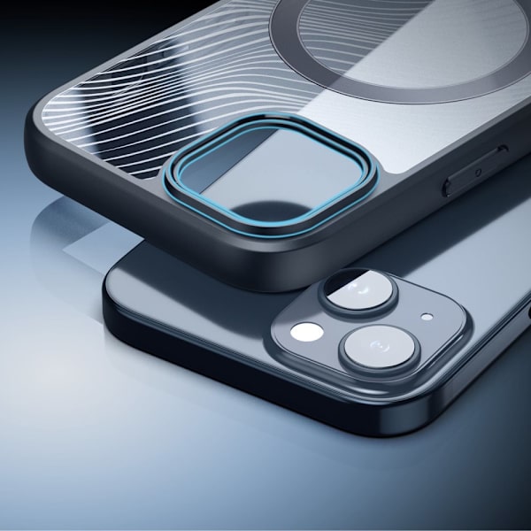 Armor-deksel til iPhone 15 Plus med MagSafe Dux Ducis Aimo Mag - svart
