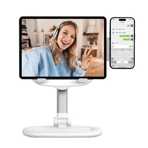 Baseus Seashell-serien justerbar nettbrettstativ - hvit