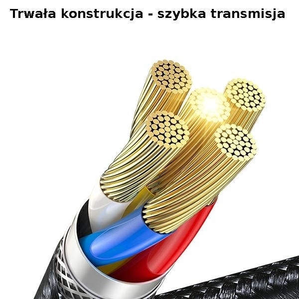 USAMS-kabel U71 USB-C till Lightning 2m 20W PD Snabbladdning svart/svart SJ522USB01 (US-SJ522)