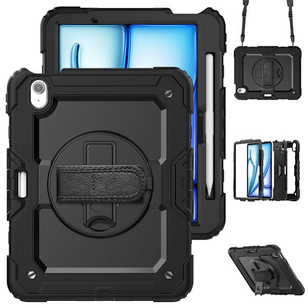 TECH-PROTECT SOLID360 IPAD AIR 11 6 / 2024 SVART