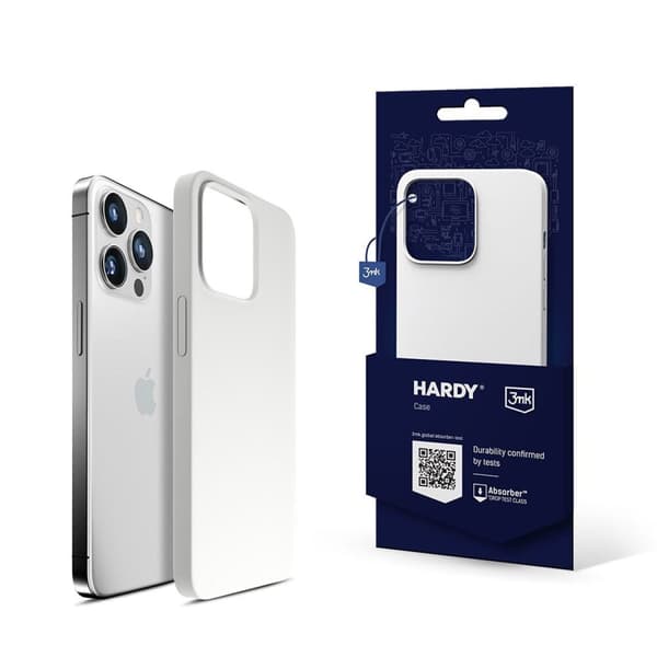 Apple iPhone 14 Pro Max - 3mk Hardy Silicone MagCase hvit