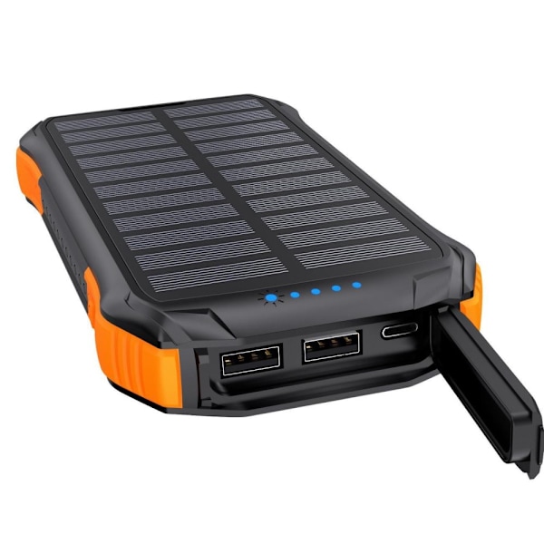 CHOETECH SOLENERGIBANK MED INDUKTIV OPLADNING 10000MAH QI 5W ORANGE (B659)