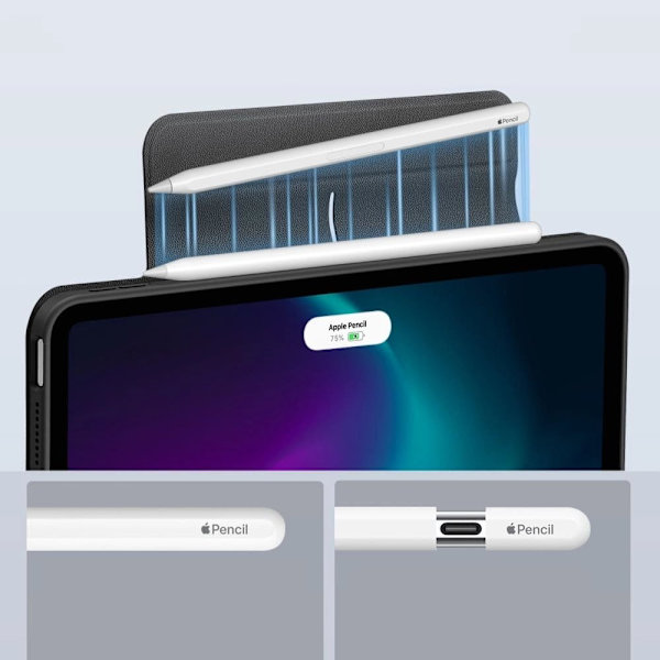 ESR REBOUND HYBRID COVER TIL IPAD AIR 10.9'' 4/5 2020-2022 / 11.6'' 2024 - SORT