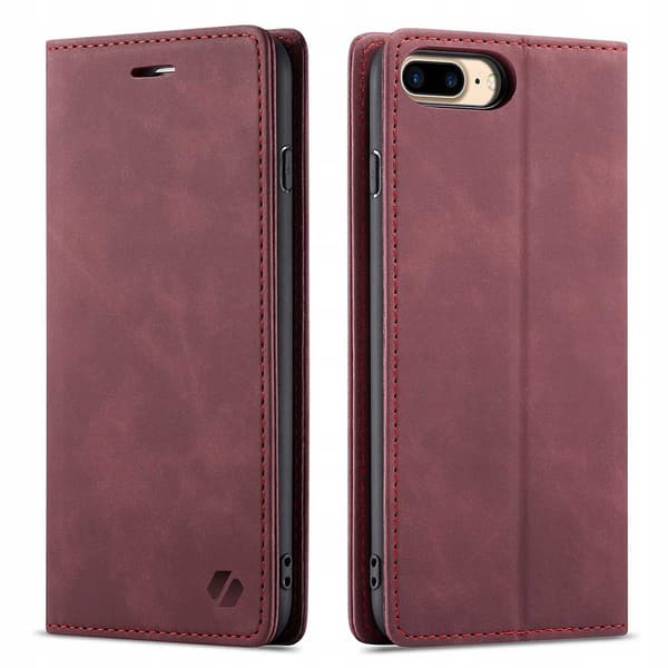 Spacecase Fodral För Iphone 7 8 Plus Sc Plånbok Röd