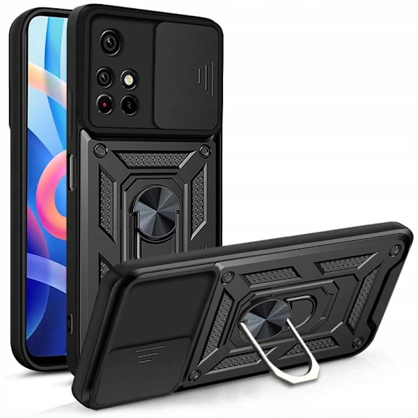 Spacecase Case Cover För Poco M4 Pro 5G Svart Skydd