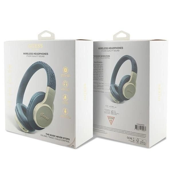 Guess 4G Script Bluetooth on-ear-hodetelefoner - blå