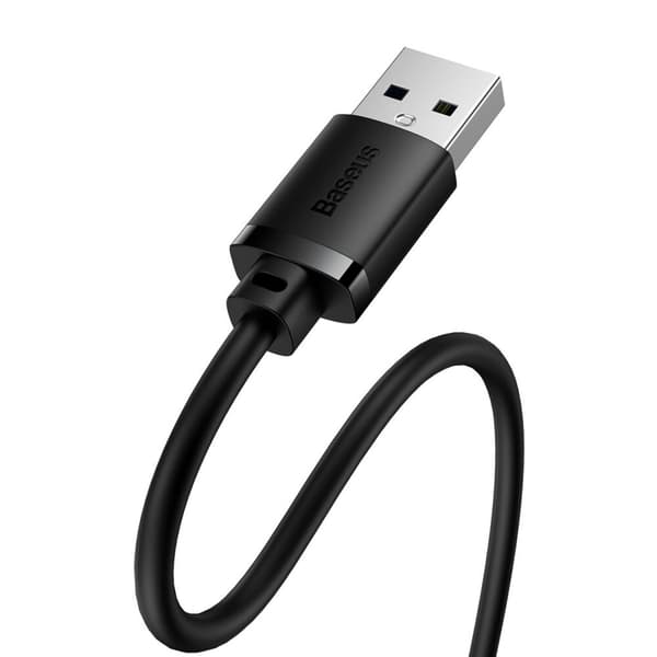 BASEUS FORLÆNGERKABELADAPTER HOLDBAR KORT USB 2.0 0.5M SORT