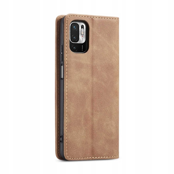 Spacecase Plånboksfodral För Xiaomi Poco M3 Pro Redmi Note 10 5G Brunt