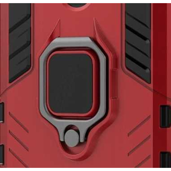 Spacecase Case Cover För Xiaomi Redmi Note 9 X-Ring Röd