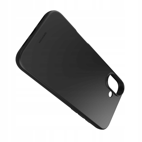Spacecase Silikonfodral För Iphone 16 Plus Svart Skydd