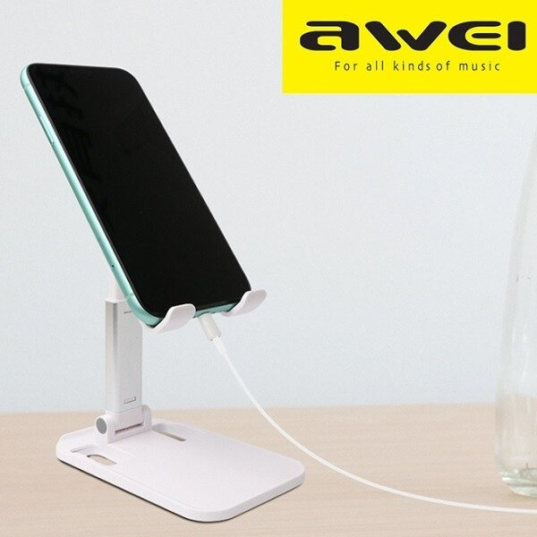 AWEI X11 skrivbordshållare vit/vit