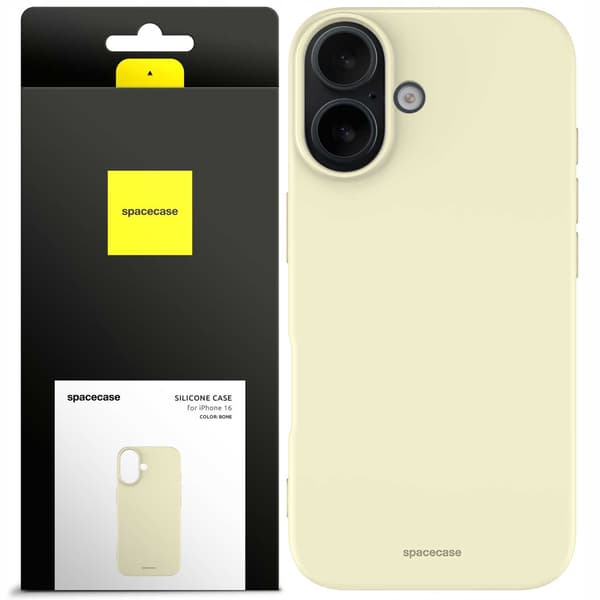 Spacecase Skyddande Silikonfodral För Iphone 16 Bone